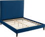 Harlie Velvet Full Bed Blue - HarlieNavy-F