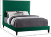 Harlie Velvet Full Bed Green - HarlieGreen-F