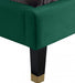 Harlie Velvet Full Bed Green - HarlieGreen-F