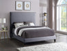 Harlie Velvet Full Bed Grey - HarlieGrey-F