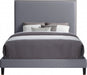 Harlie Velvet Full Bed Grey - HarlieGrey-F