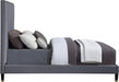 Harlie Velvet King Bed Grey - HarlieGrey-K