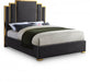 Hugo Velvet King Bed Grey - HugoGrey-K