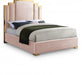 Hugo Velvet King Bed Pink - HugoPink-K