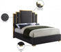 Hugo Velvet Queen Bed Grey - HugoGrey-Q