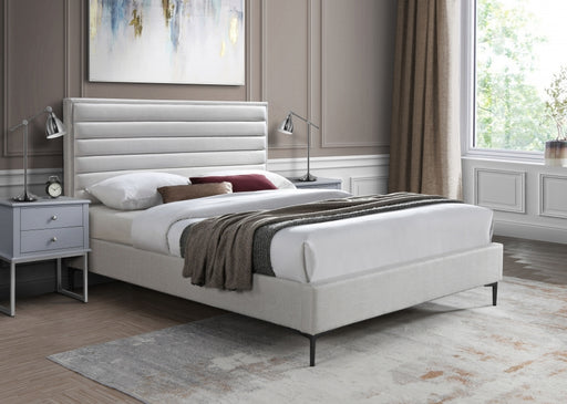 Hunter Linen Textured Full Bed Cream - HunterCream-F