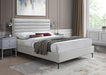 Hunter Linen Textured Queen Bed Cream - HunterCream-Q