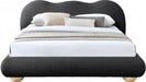 Hyde Boucle Fabric Full Bed (3 Boxes) Black - HydeBlack-F