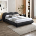 Hyde Boucle Fabric King Bed (3 Boxes) Black - HydeBlack-K