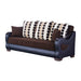 Illinois 86 in. Convertible Sleeper Sofa in Brown with Storage - SB-ILLINOIS - Gate Furniture