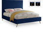 Jasmine Velvet Full Bed Blue - JasmineNavy-F