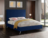 Jasmine Velvet Full Bed Blue - JasmineNavy-F