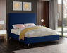 Jasmine Velvet Full Bed Blue - JasmineNavy-F