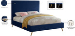 Jasmine Velvet King Bed Blue - JasmineNavy-K