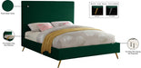 Jasmine Velvet King Bed Green - JasmineGreen-K