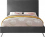 Jasmine Velvet King Bed Grey - JasmineGrey-K