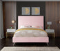 Jasmine Velvet King Bed Pink - JasminePink-K