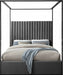 Jax Velvet King Bed Grey - JaxGrey-K