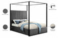 Jax Velvet King Bed Grey - JaxGrey-K