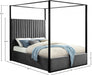 Jax Velvet King Bed Grey - JaxGrey-K