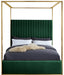 Jones Velvet King Bed Green - JonesGreen-K