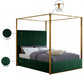 Jones Velvet King Bed Green - JonesGreen-K