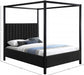 Kelly Boucle Fabric Queen Bed (3 Boxes) Black - KellyBlack-Q