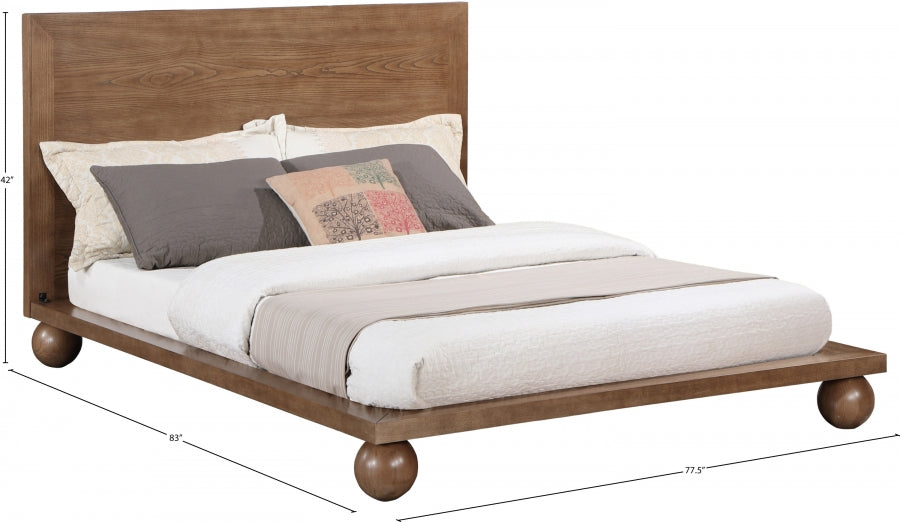 Kent King Bed (3 Boxes) Brown - KentWalnut-K