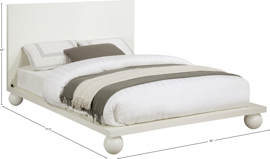 Kent King Bed (3 Boxes) Cream - KentCream-K