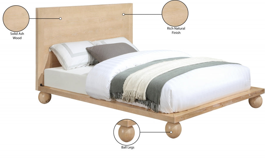 Kent King Bed (3 Boxes) Natural - KentNatural-K