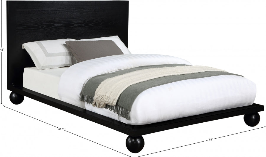 Kent Queen Bed (3 Boxes) Black - KentBlack-Q