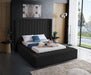 Kiki Velvet Full Bed (3 Boxes) Black - KikiBlack-F