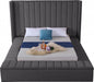 Kiki Velvet Full Bed (3 Boxes) Grey - KikiGrey-F