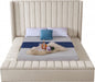 Kiki Velvet King Bed (3 Boxes) Cream - KikiCream-K