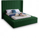 Kiki Velvet King Bed (3 Boxes) Green - KikiGreen-K