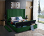 Kiki Velvet King Bed (3 Boxes) Green - KikiGreen-K