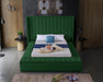 Kiki Velvet Queen Bed (3 Boxes) Green - KikiGreen-Q