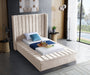 Kiki Velvet Twin Bed (3 Boxes) Cream - KikiCream-T