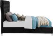 Kira Velvet King Bed Black - KiraBlack-K