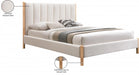 Kona Fabric King Bed Cream - KonaCream-K