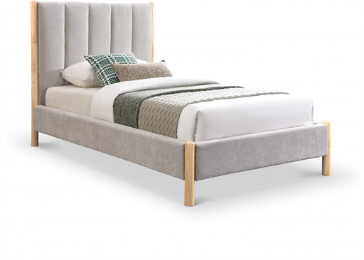 Kona Fabric Twin Bed Grey - KonaGrey-T