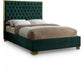 Lana Velvet Full Bed Green - LanaGreen-F