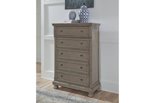 Lettner Light Gray Chest of Drawers - B733-46 - Gate Furniture