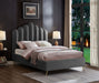 Lily Velvet Full Bed Grey - LilyGrey-F