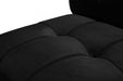 Limitless Modular Velvet Loveseat Black - 645Black-2PC