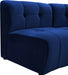 Limitless Modular Velvet Loveseat Blue - 645Navy-2PC