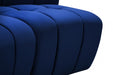 Limitless Modular Velvet Loveseat Blue - 645Navy-2PC