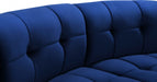 Limitless Modular Velvet Loveseat Blue - 645Navy-2PC