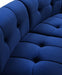 Limitless Modular Velvet Loveseat Blue - 645Navy-2PC