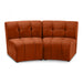 Limitless Modular Velvet Loveseat Cognac - 645Cognac-2PC